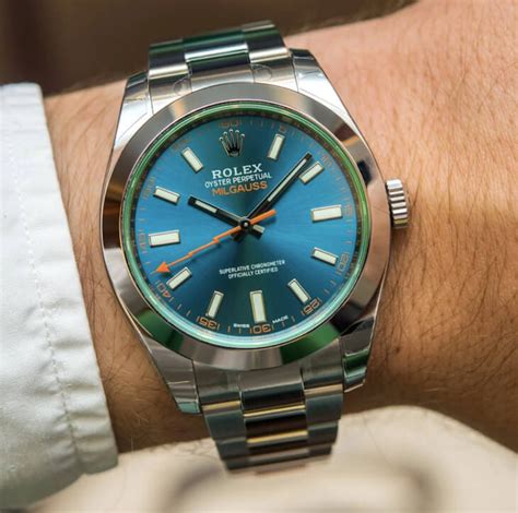 retro fondello rolex milgauss|rolex milgauss blue.